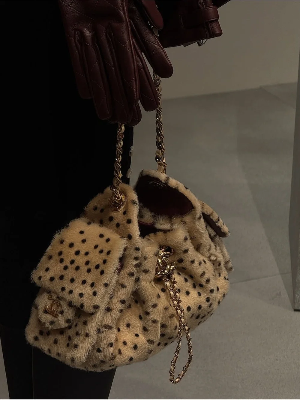Chanel 25 mini handbag pony hair
